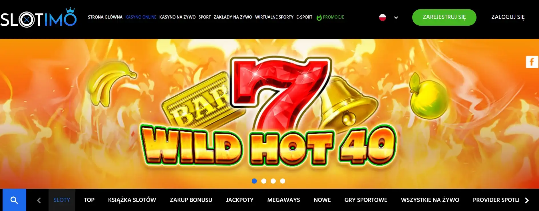 Slotimo Casino screenshot